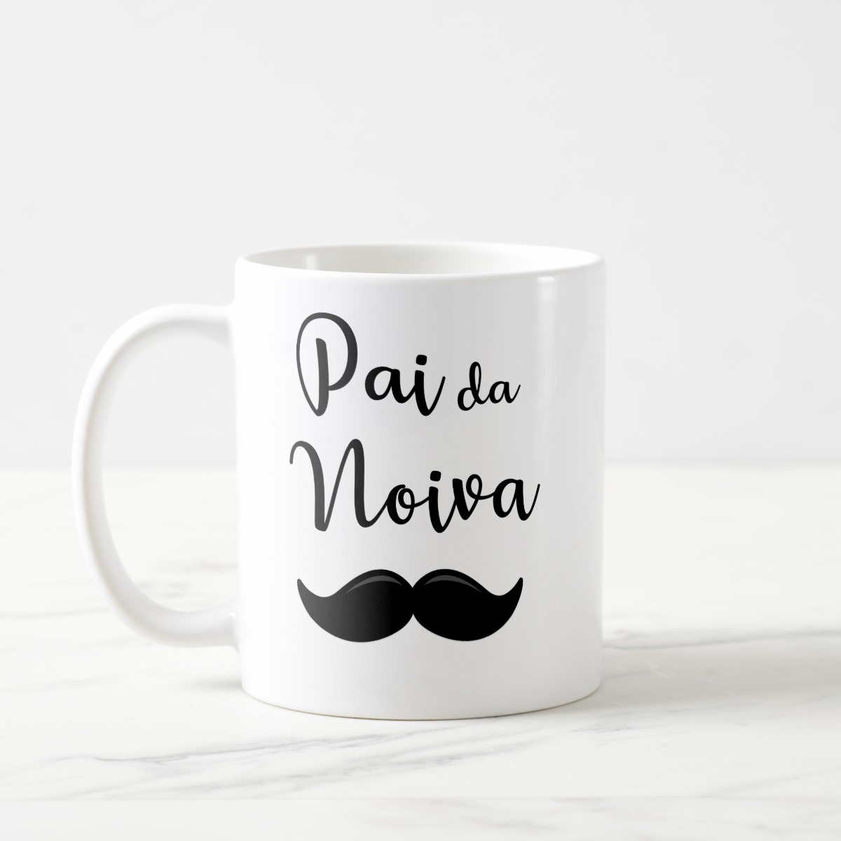Caneca Personalizada Criativa Pai da Noiva Casamento Bigode