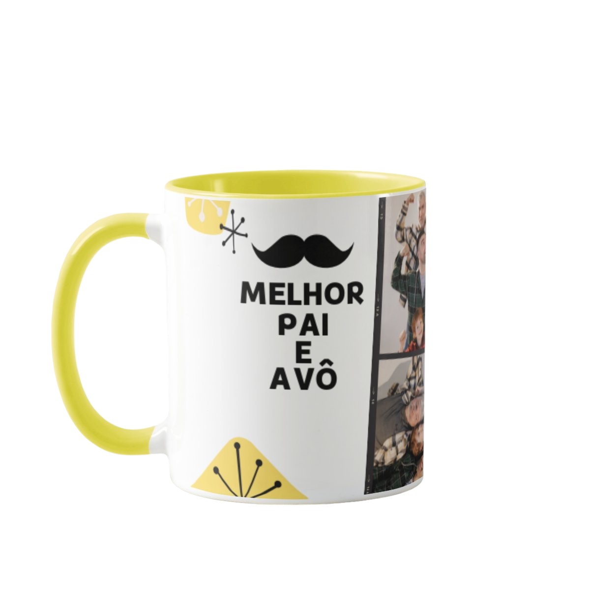 Caneca Personalizada Presente com Foto para Melhor Pai e Avô