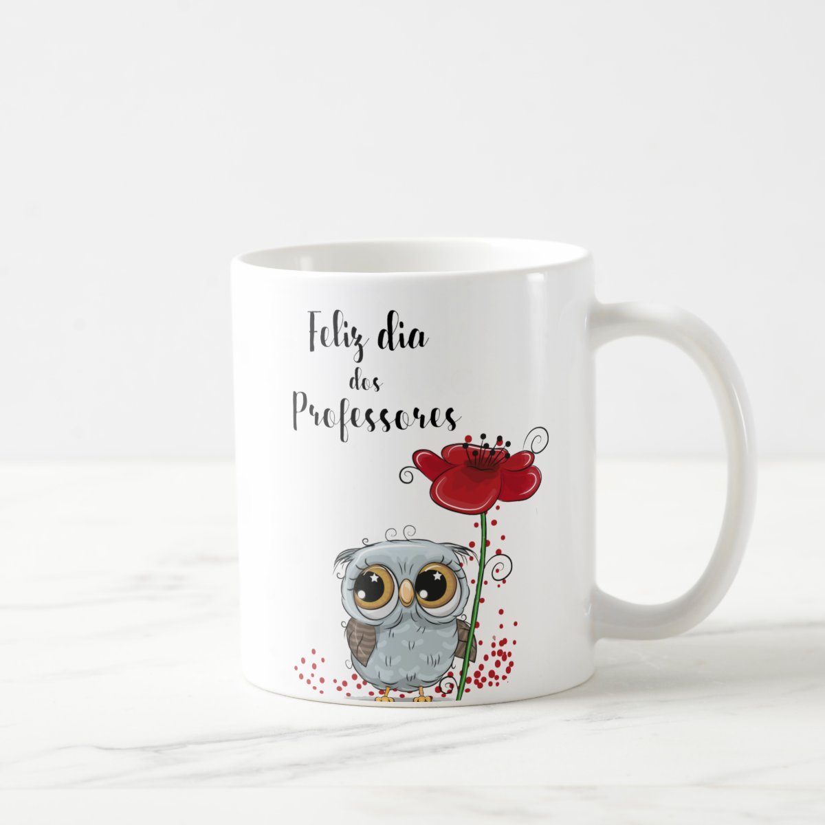 Caneca Personalizada Presente Dia dos Professores Coruja - Dia dos Professores (Professor(a))