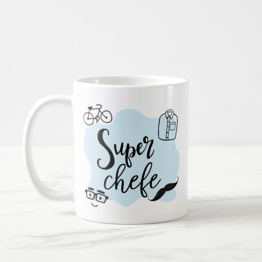 Caneca Masculina Presente de Aniversário para Super Chefe
