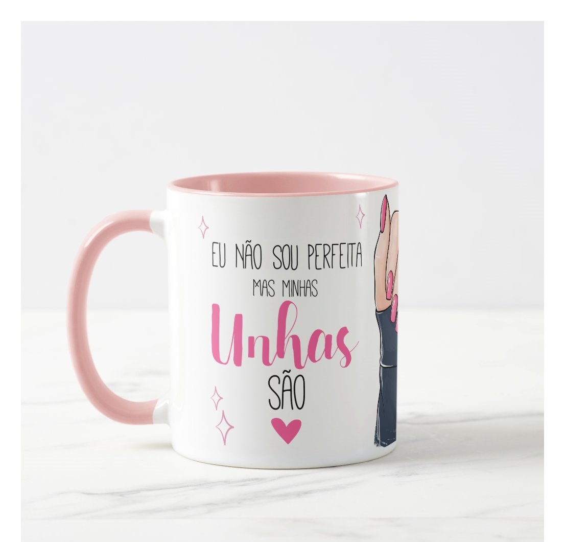 Caneca Personalizada Presente Manicure Unhas Perfeitas - Profissões (Cabeleireiro(a))