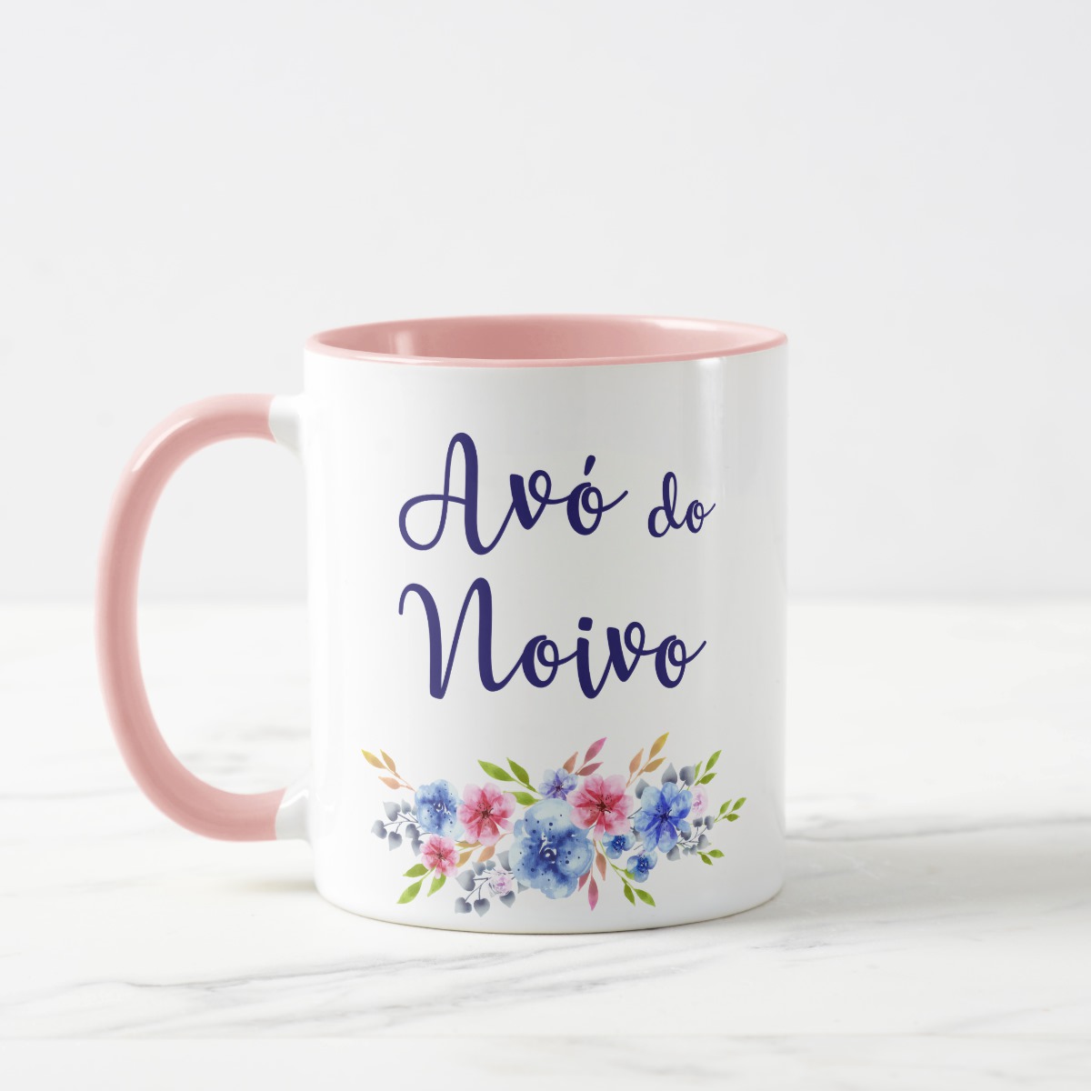 Caneca Personalizada Avó do Noivo Casamento Azul