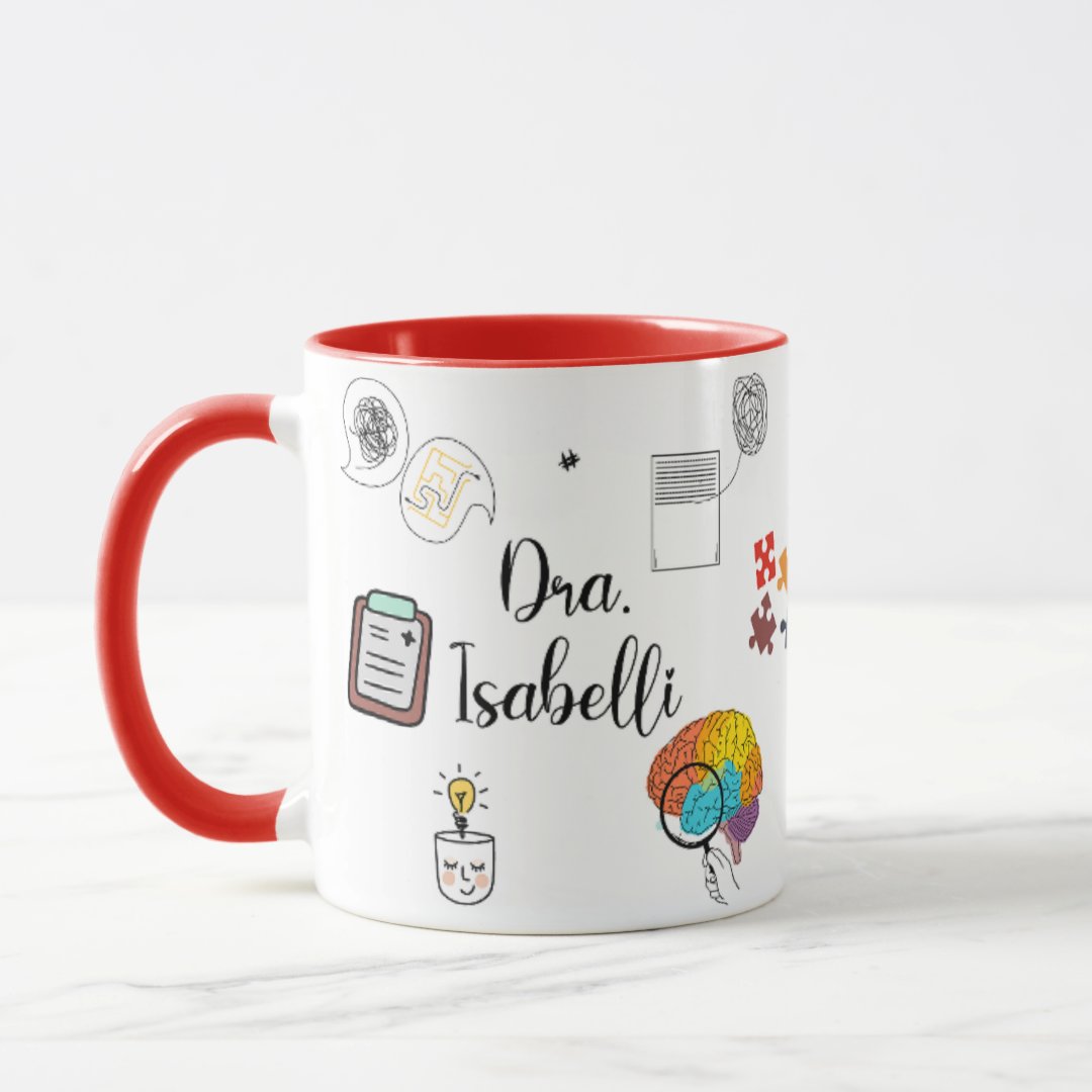Caneca Personalizada Criativa Médico Psiquiatra Psiquiatria - Profissões (Médico(a))