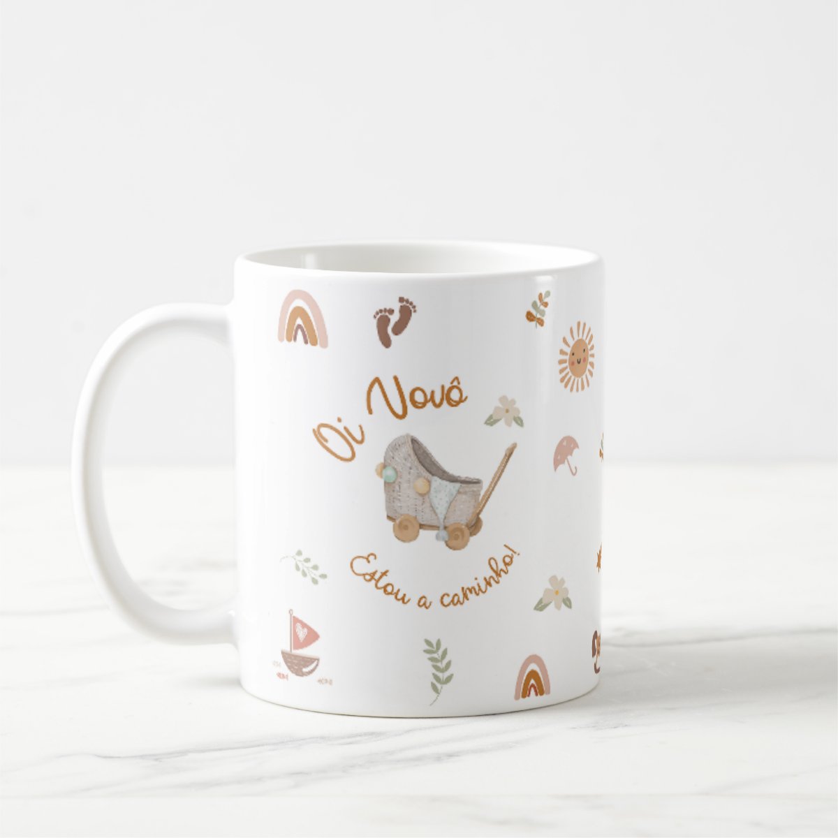 Caneca Presente Revelação Especial Oi Vovô Estou a Caminho