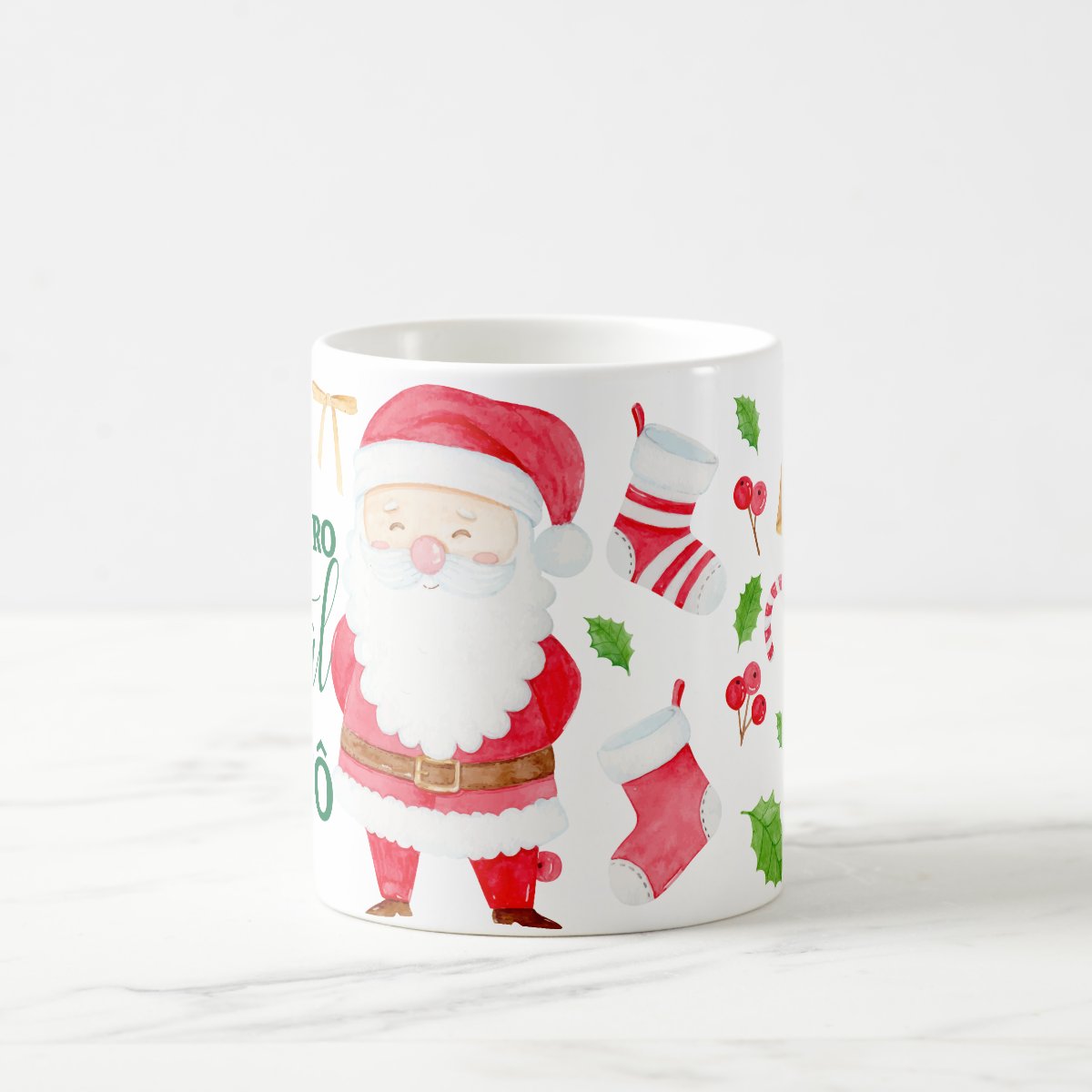 Caneca Personalizada Meu Primeiro Natal Como Vovô