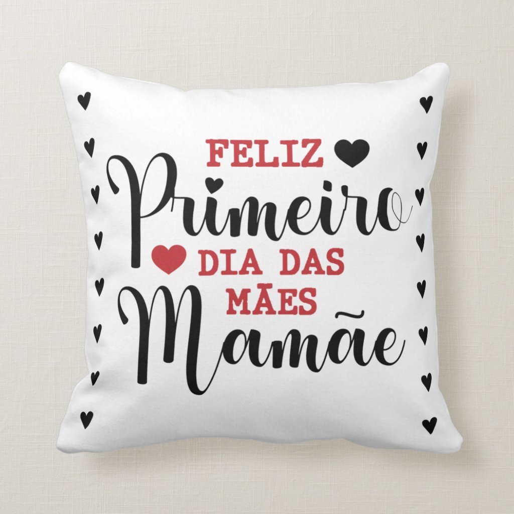 Kit Presente Primeiro Dia das Mães Almofada e Caneca Mamãe