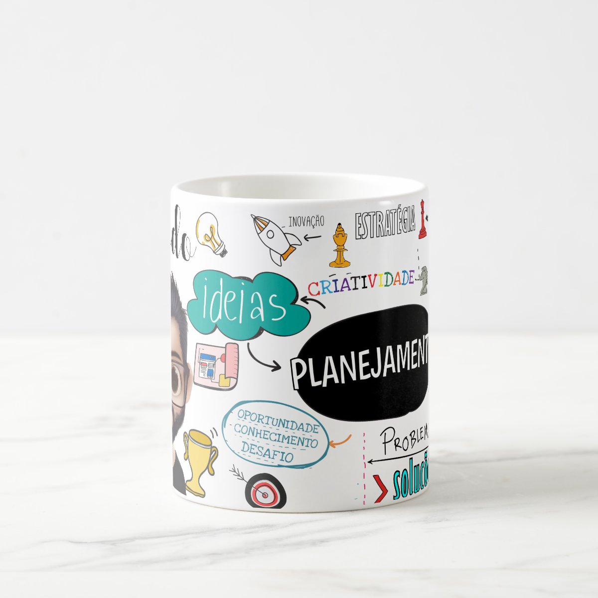 Caneca Profissão Gestores Presente Personalizada Com Avatar