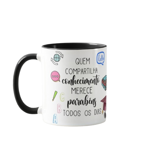 Caneca de Presente Dia dos Professores Professora de Inglês - Dia dos Professores (Professor(a))