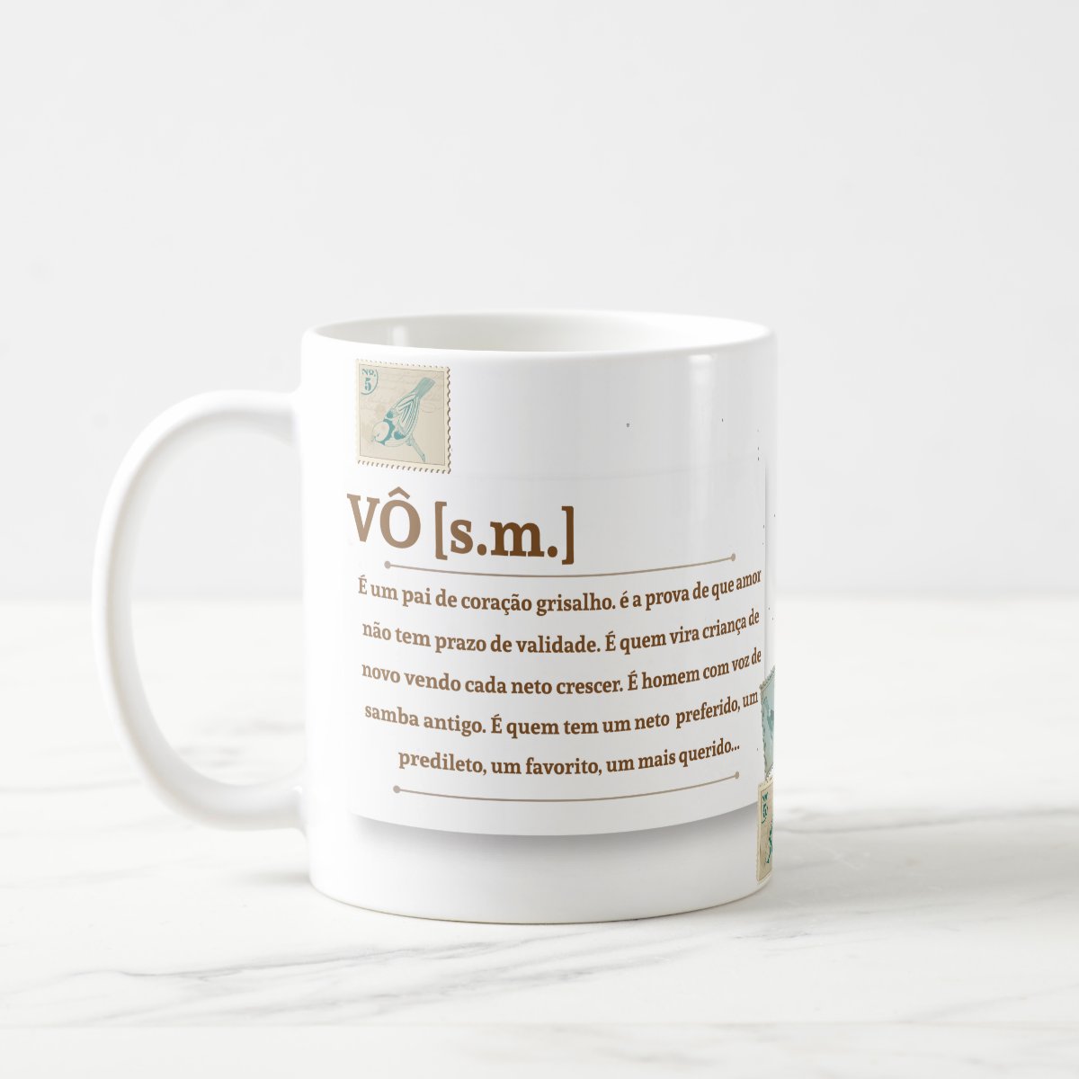 Caneca Presente Personalizado Avô Vovô com Significado - Família (Avó/Avô)