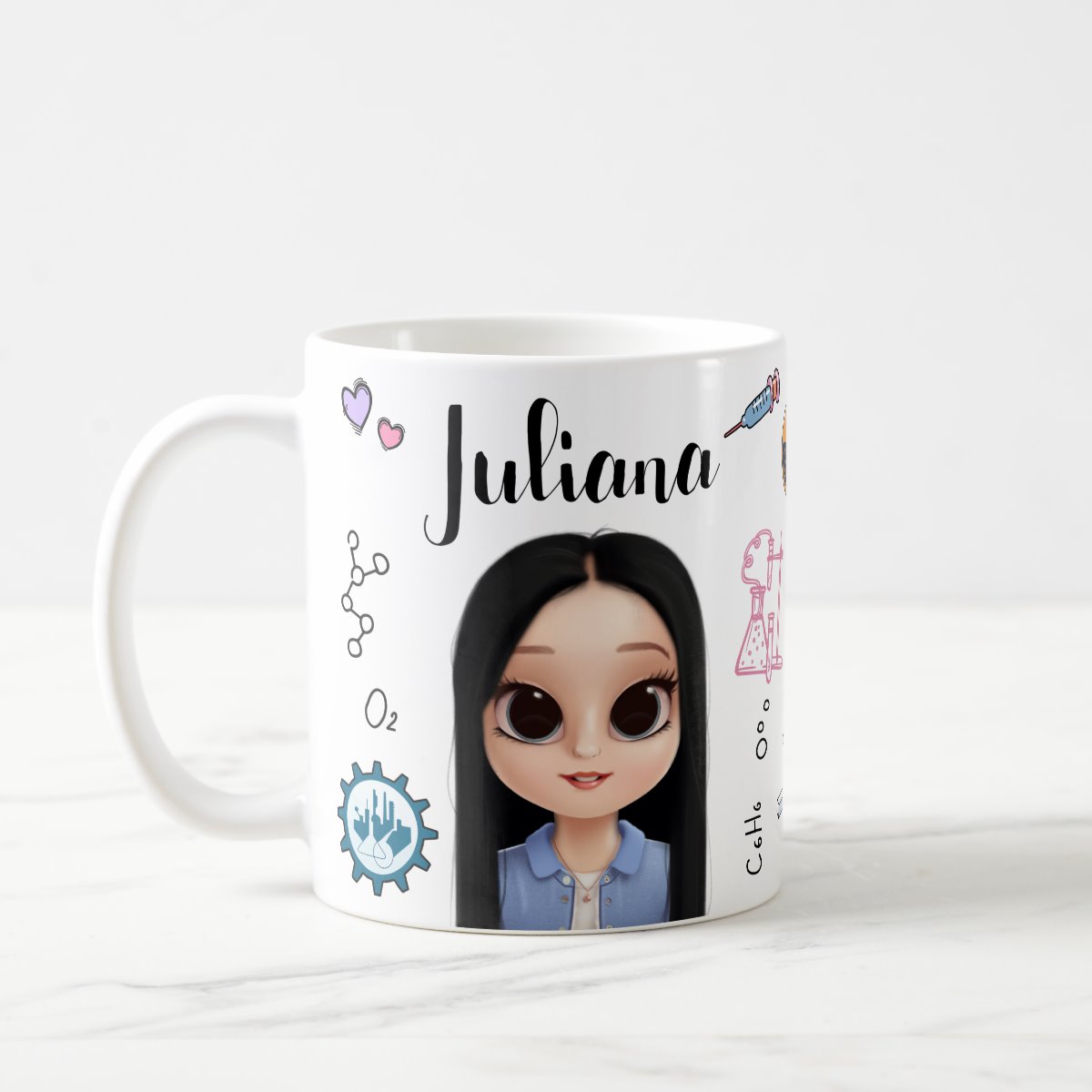 Caneca Presente Engenheiro Químico Profissão Engenharia - Profissões (Engenheiro(a))