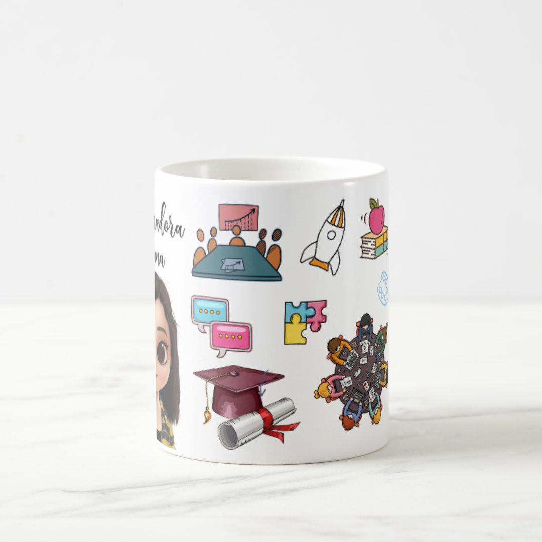 Caneca Mágica Presente Criativo para Coordenadora Pedagógica