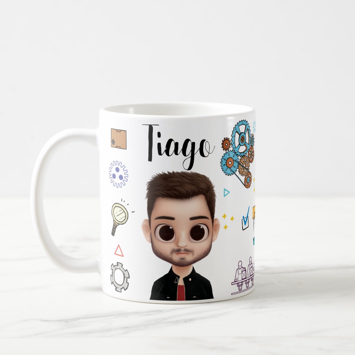 Caneca Personalizada Profissão Engenharia de Produção - Profissões (Engenheiro(a))