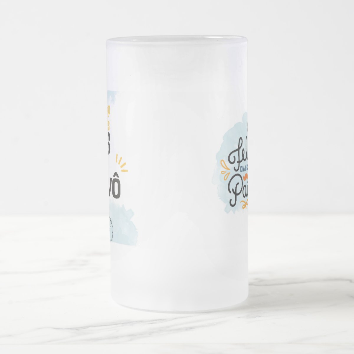 Copo de Cerveja Personalizado 1º Dia dos Pais Como Bisavô