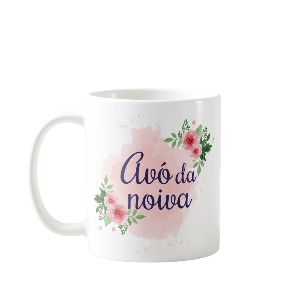 Branco / Avó da Noiva / Floral Rosa - Casamento (Noiva)