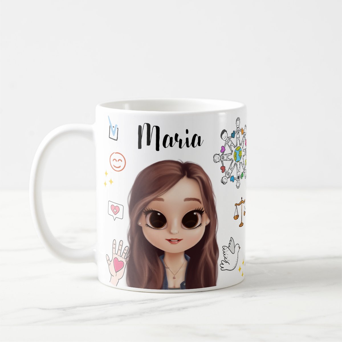 Caneca Personalizada Presente Profissão Assistente Social - Profissões (Assistente Social)