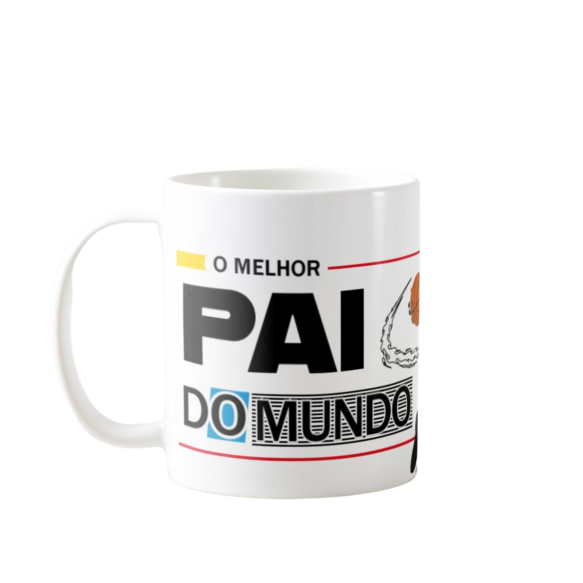 Caneca Personalizada Melhor Pai Do Mundo Basquete