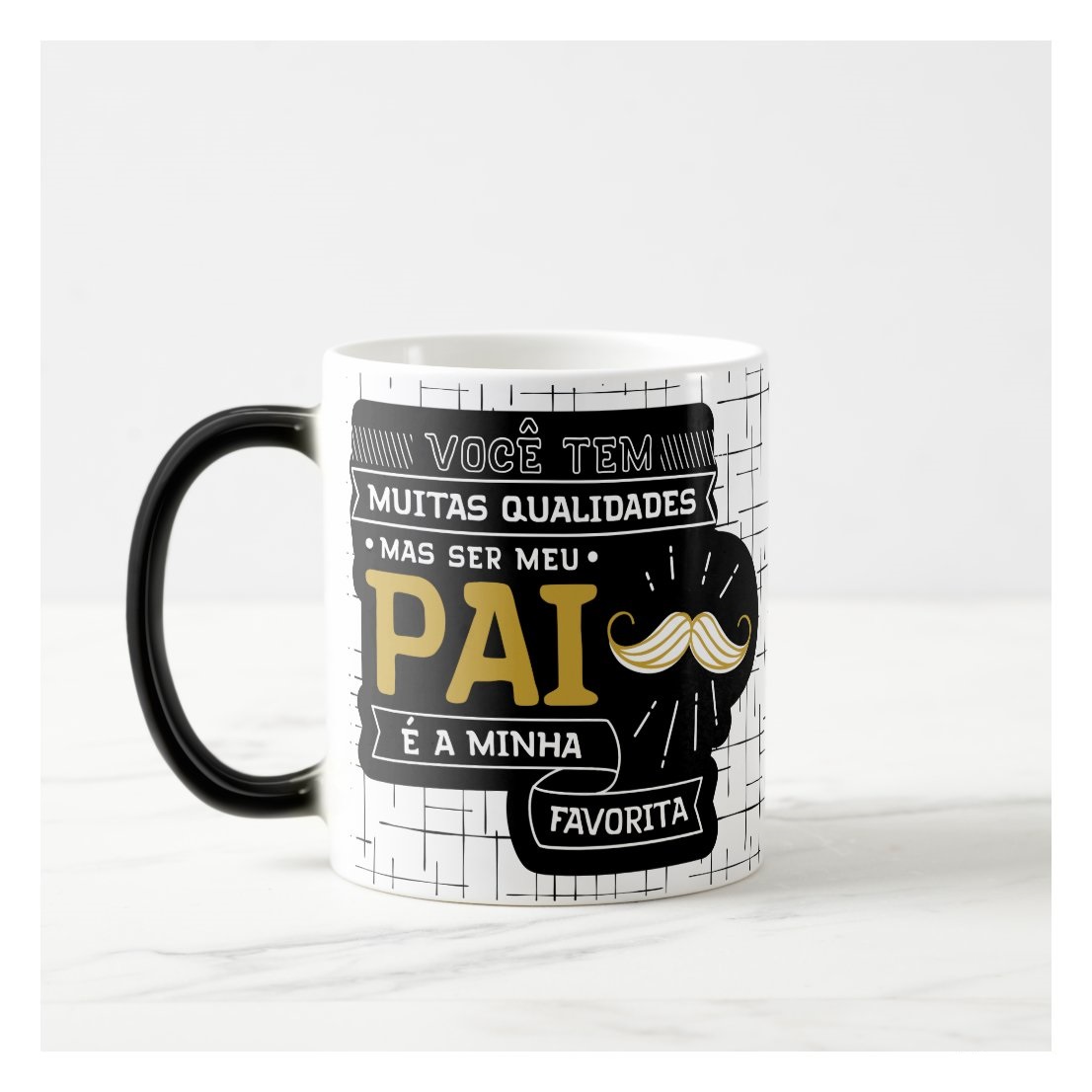 Caneca Mágica Personalizada Presente Dia dos Pais