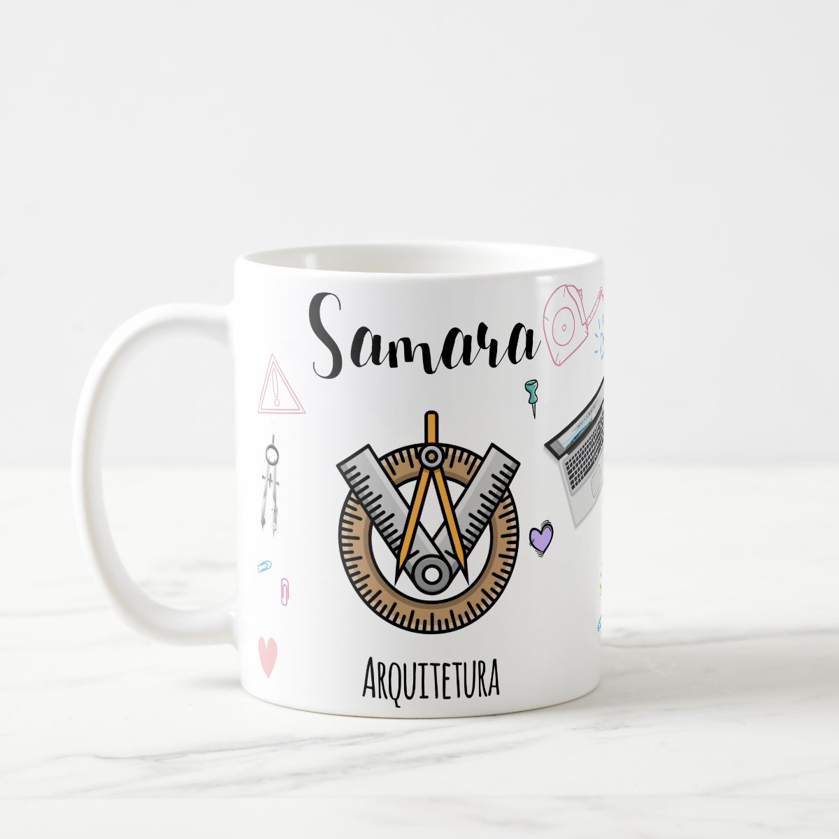 Caneca Personalizada Arquitetura Presente com Nome Arquiteta
