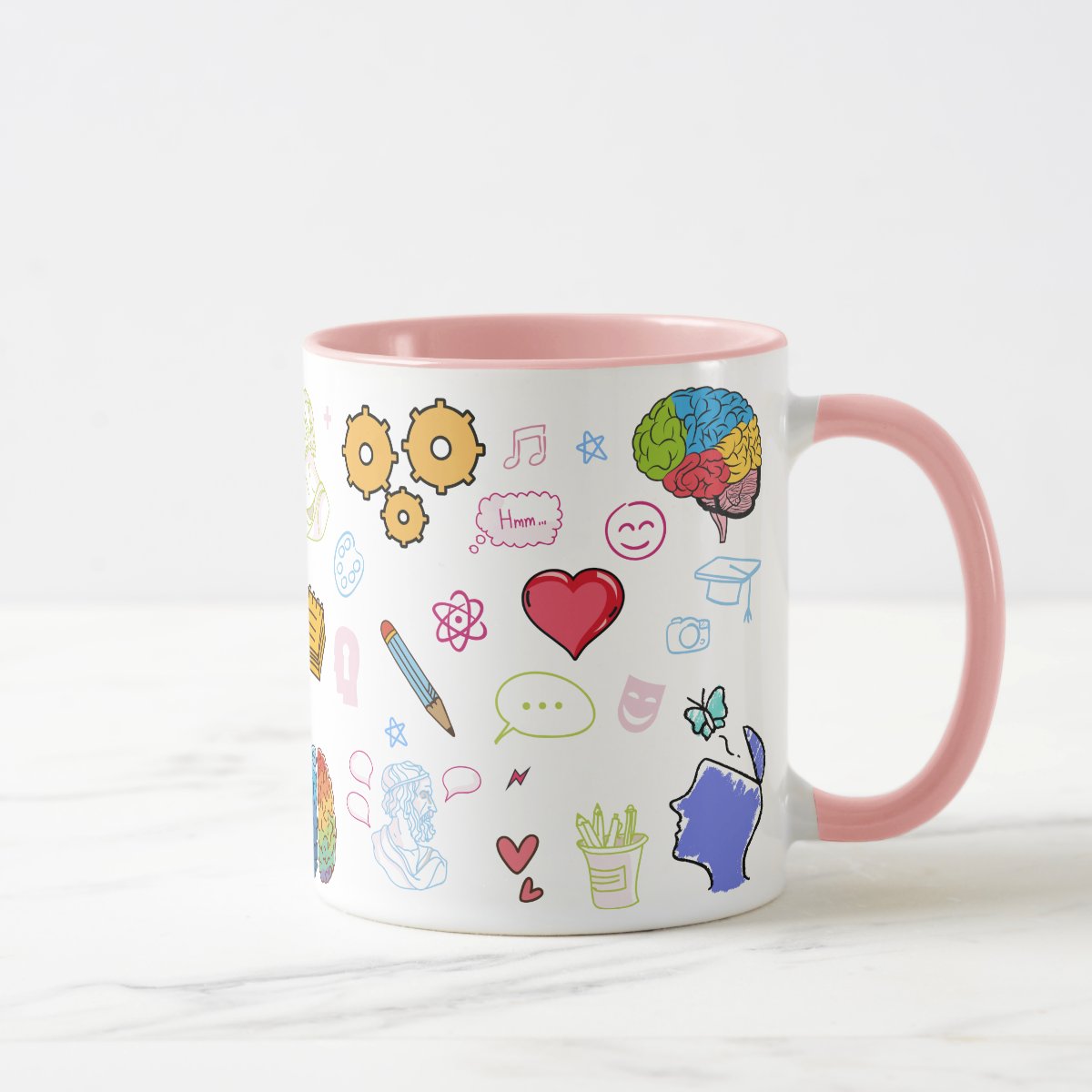 Caneca Presente Criativo Personalizado Profissão Psicóloga