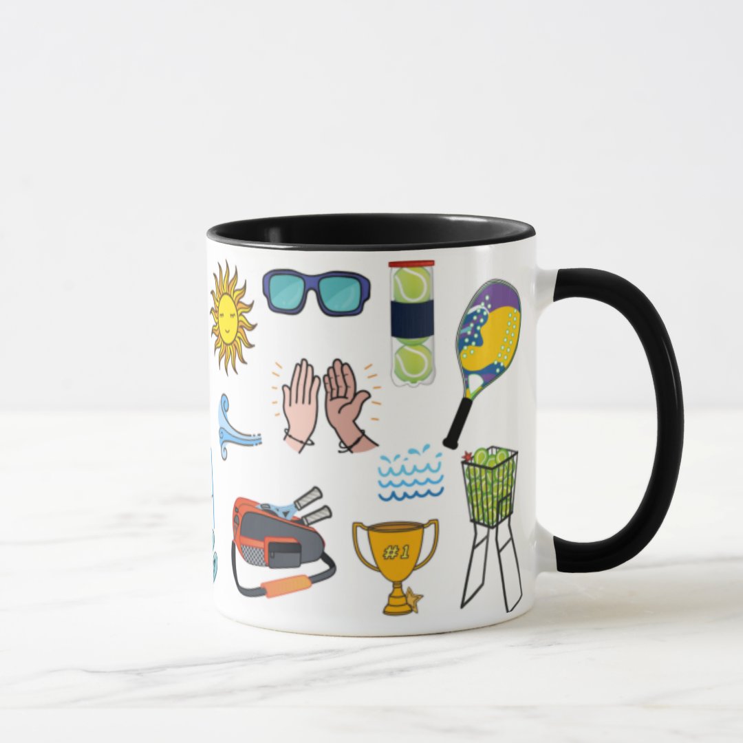 Caneca Presente Personalizado Beach Tennis para Tenista
