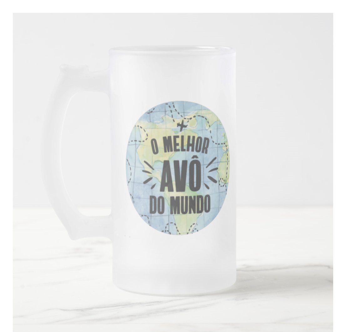 Copo de Chopp o Melhor Avô do Mundo - Família (Avó/Avô)