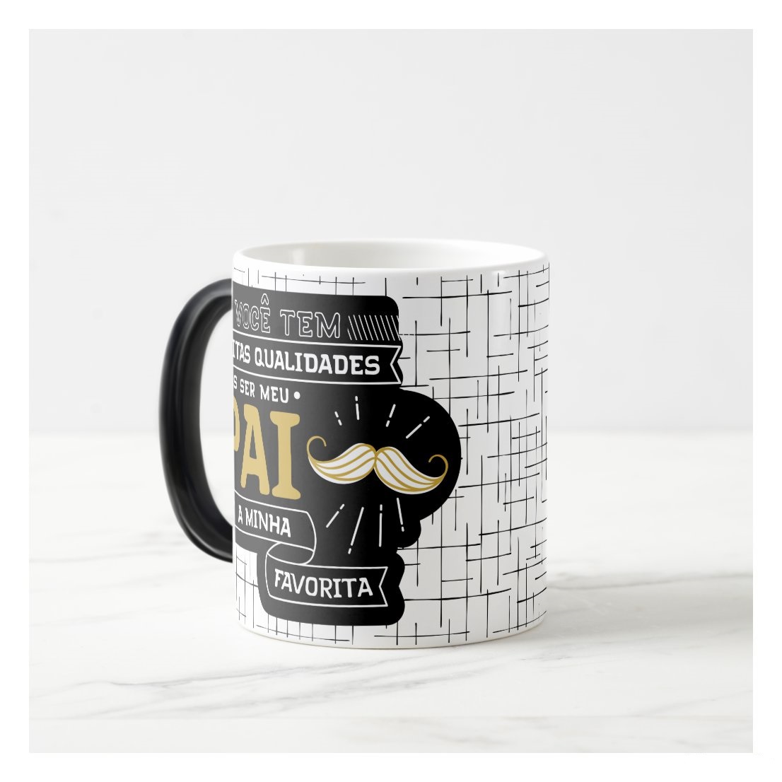 Caneca Mágica Personalizada Presente Dia dos Pais