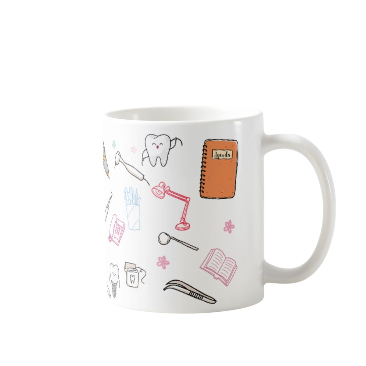 Conjunto Copo Térmico e Caneca Personalizada Odontologia