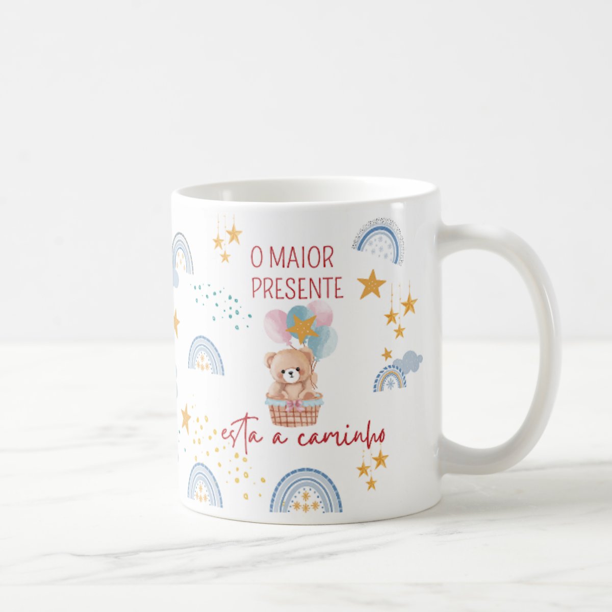 Caneca Personalizada Gravidez Surpresa Familia e Amigos