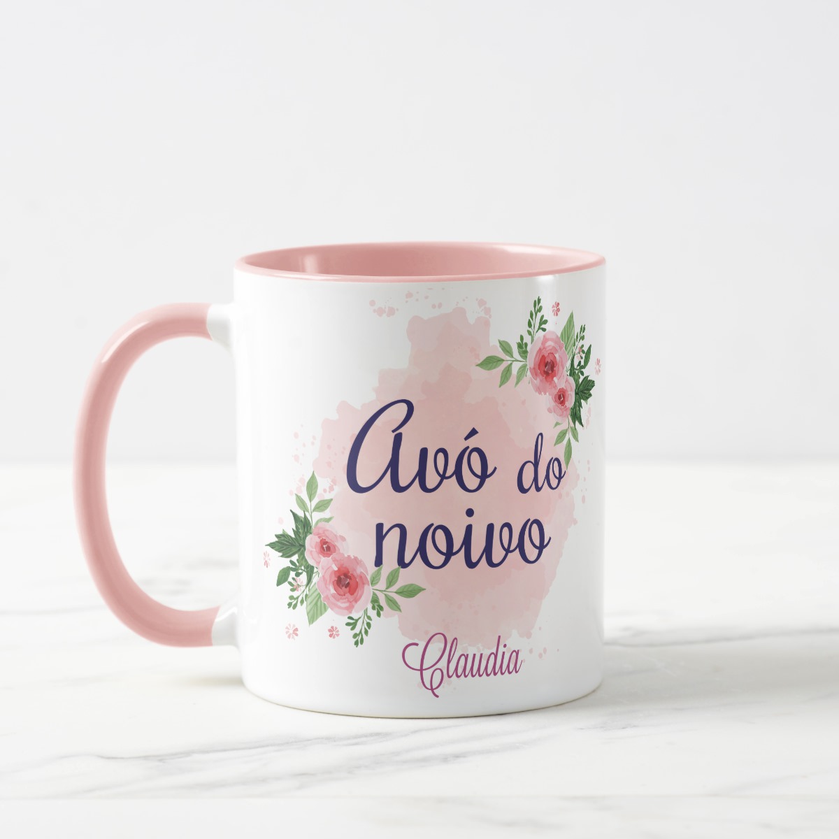 Caneca Feminina Presente Avó dos Noivos Lembrança Casamento