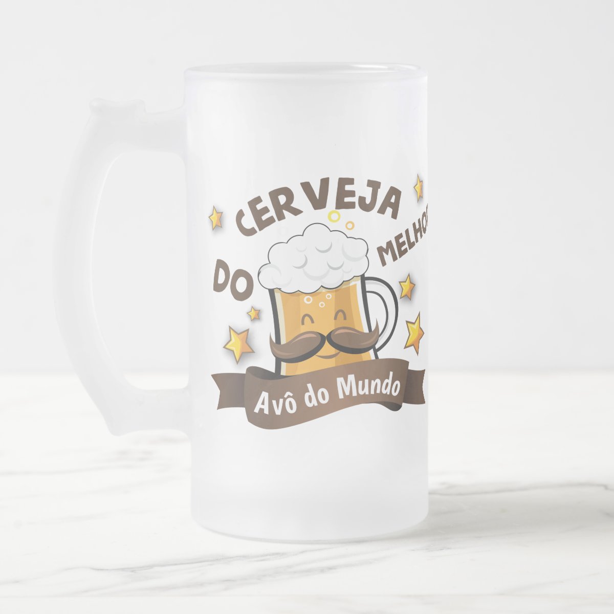 Copo Cerveja Chopp Presente Criativo Melhor Avô Vovô - Família (Avó/Avô)
