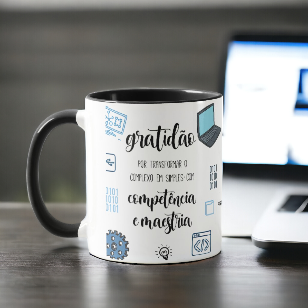 Caneca Profissão Homenagem Empresa Tecnologia Funcionário Ti - Profissões (Programador(a))