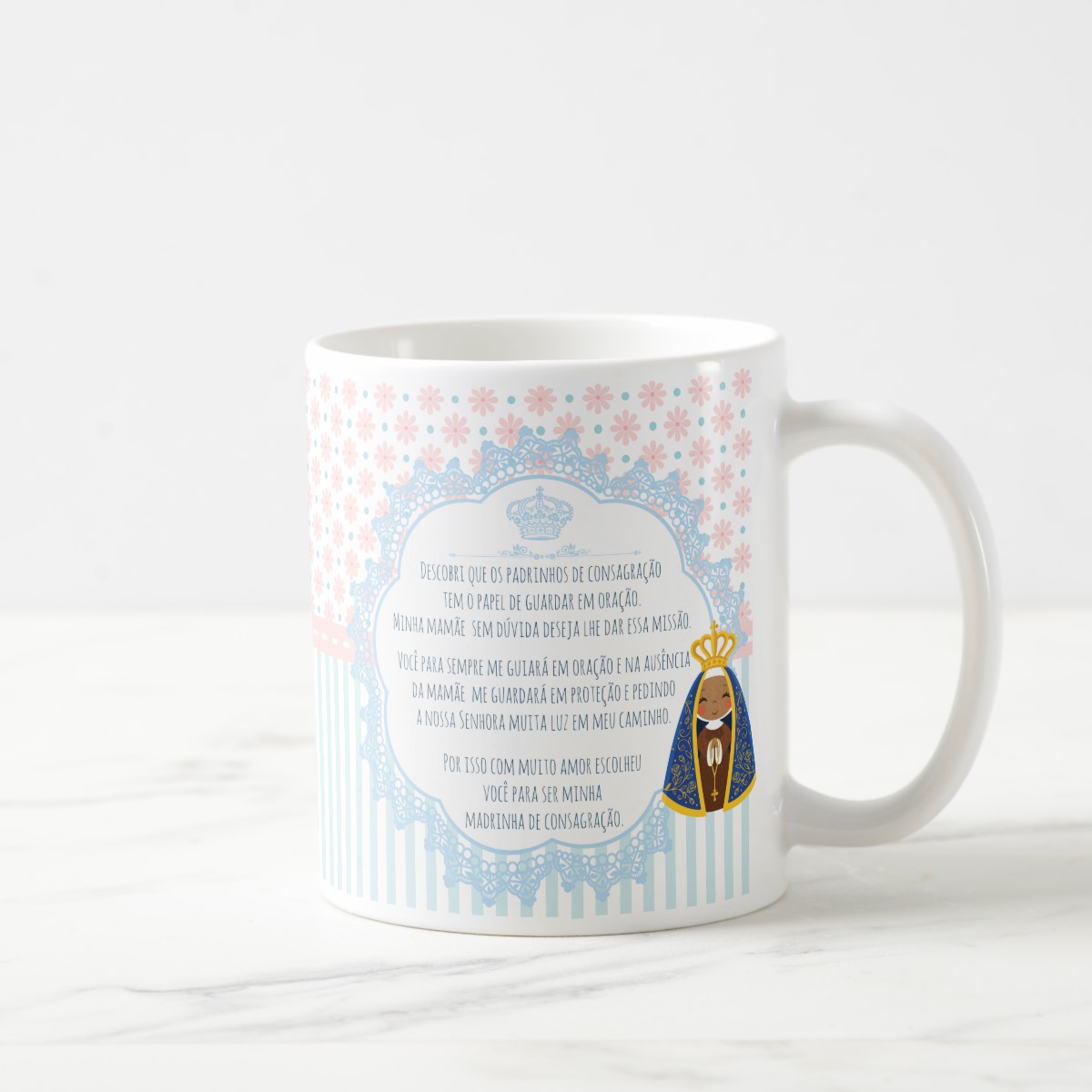 Caneca Personalizada Presente Madrinha De Consagração