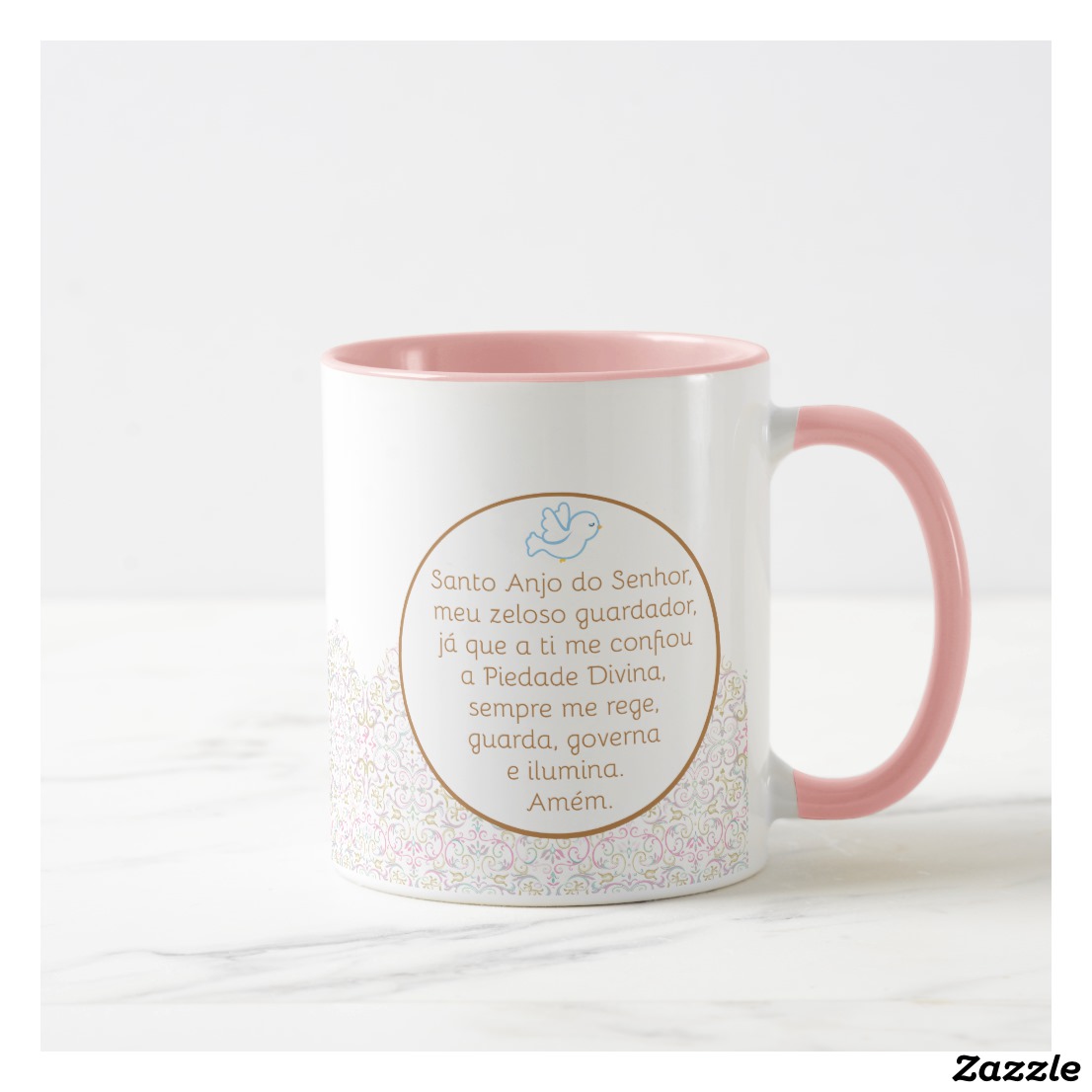  Caneca Batismo Dinda Presente Personalizada Com Nome