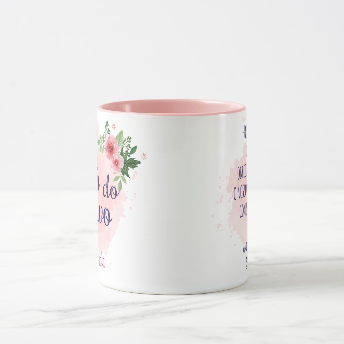 Caneca Feminina Presente Avó dos Noivos Lembrança Casamento