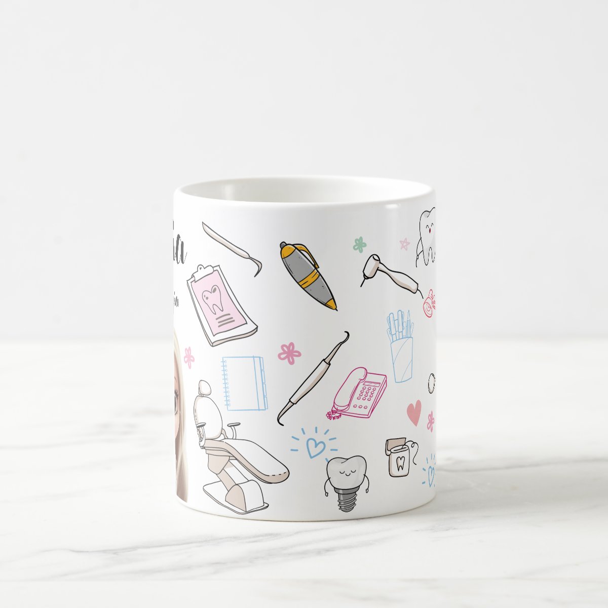 Caneca Personalizada Presente Odontologia com Avatar