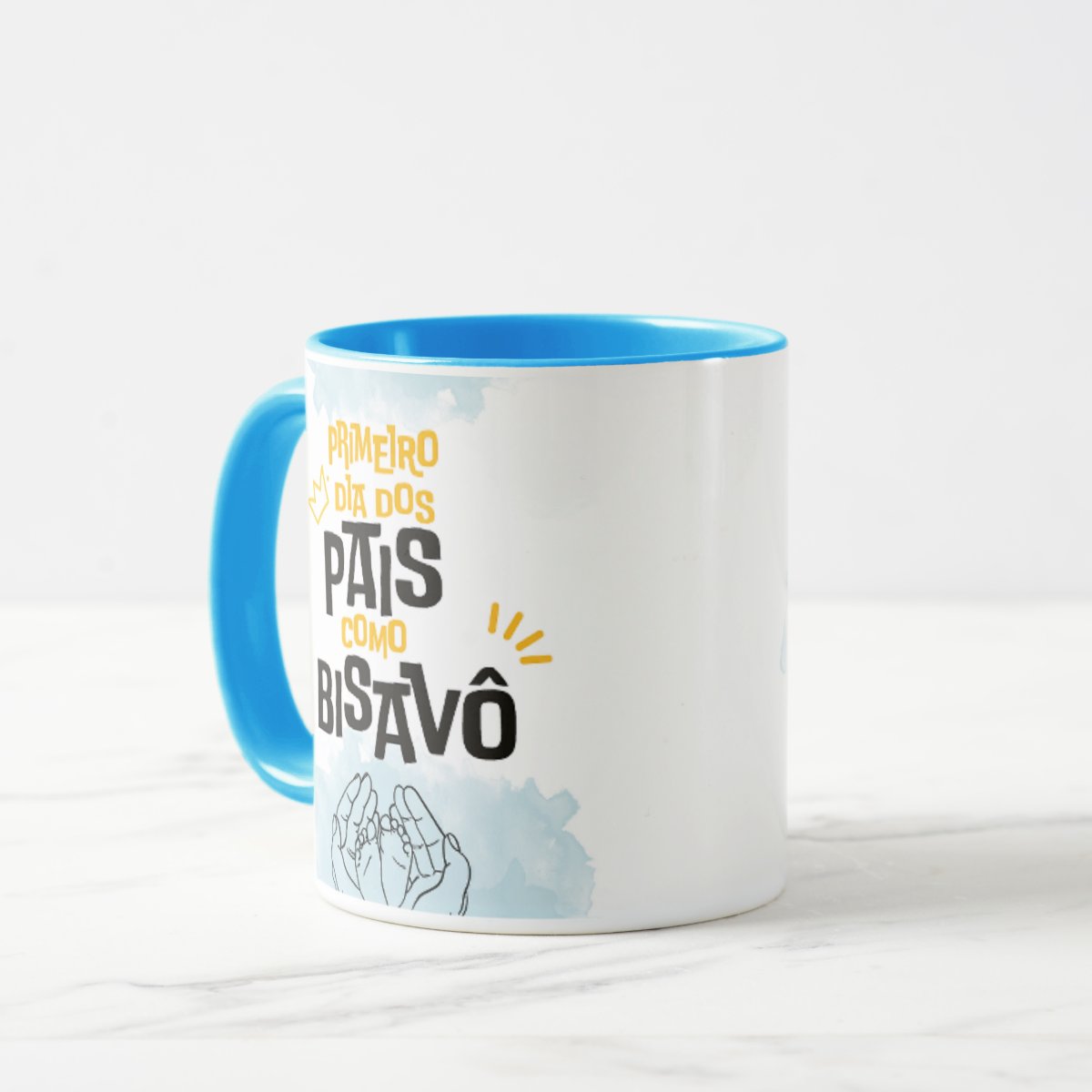 Caneca Presente Família Primeiro Dia dos Pais Como Bisavô