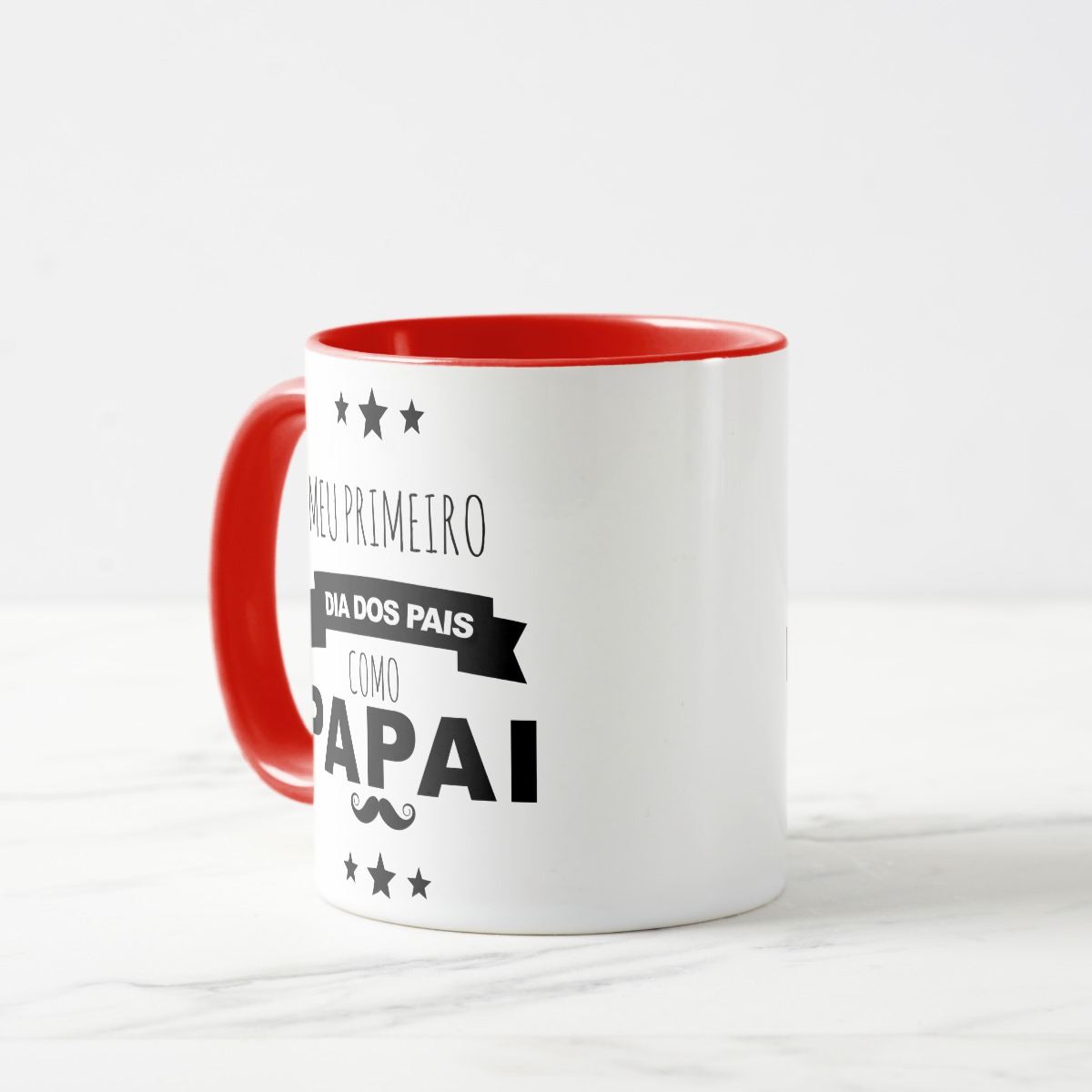 Caneca Presente Pai Frase Primeiro Dia dos Pais com Nome