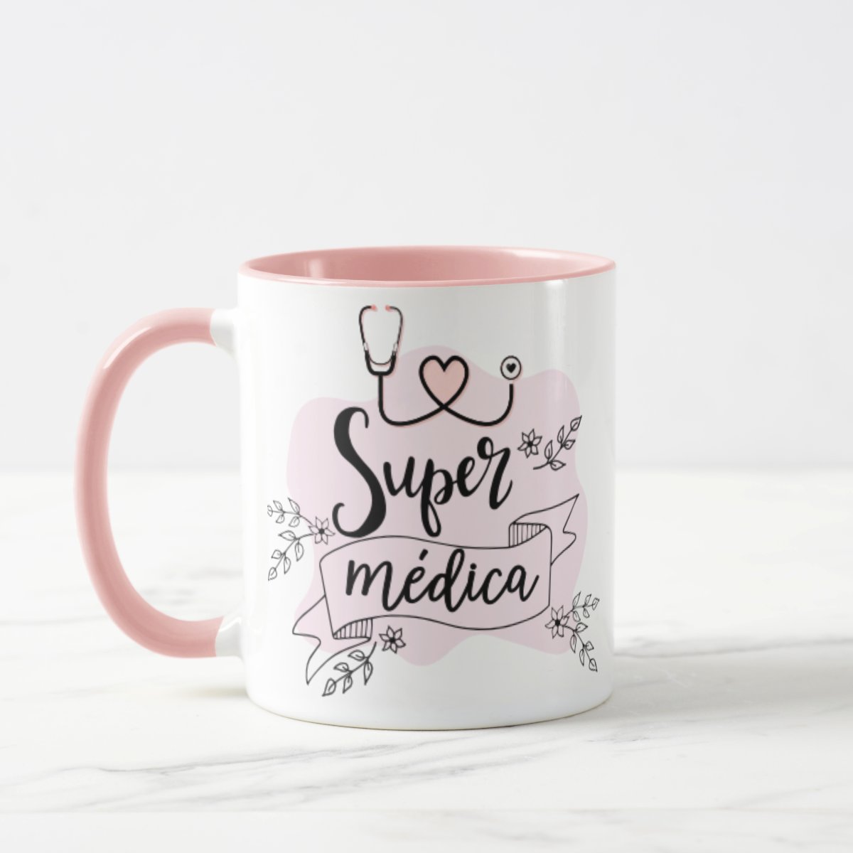 Caneca Feminina Presente Criativo Dia do Médico Super Médica