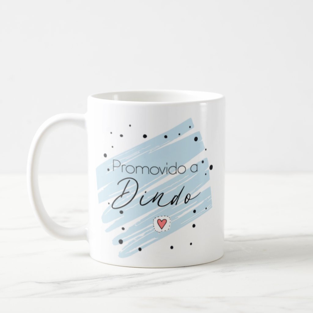 Kit Promovidos a Dindos 2 Canecas Padrinhos Dindo e Dinda