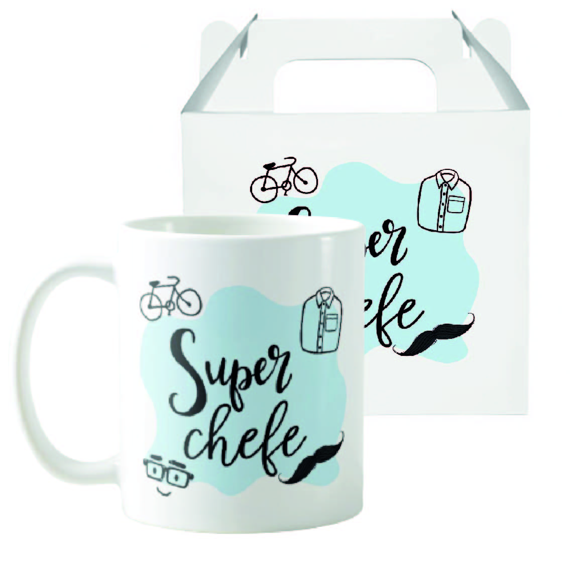 Caneca Masculina Presente de Aniversário para Super Chefe - Outros (Aniversário)