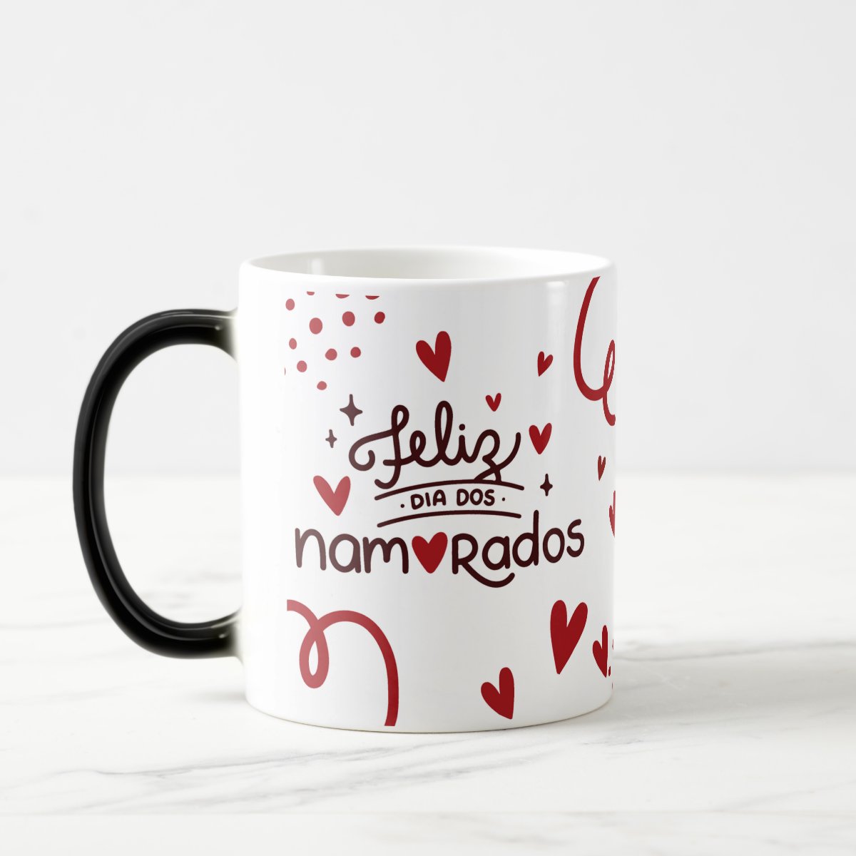 Caneca Mágica Presente Corações para Casal Dia dos Namorados - Outros (Casal)