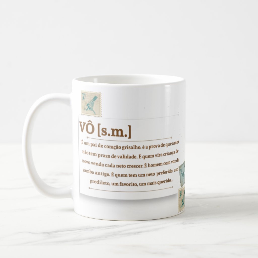 Caneca Presente Para O Dia Dos Pais Significado Vô Avô - Família (Avó/Avô)
