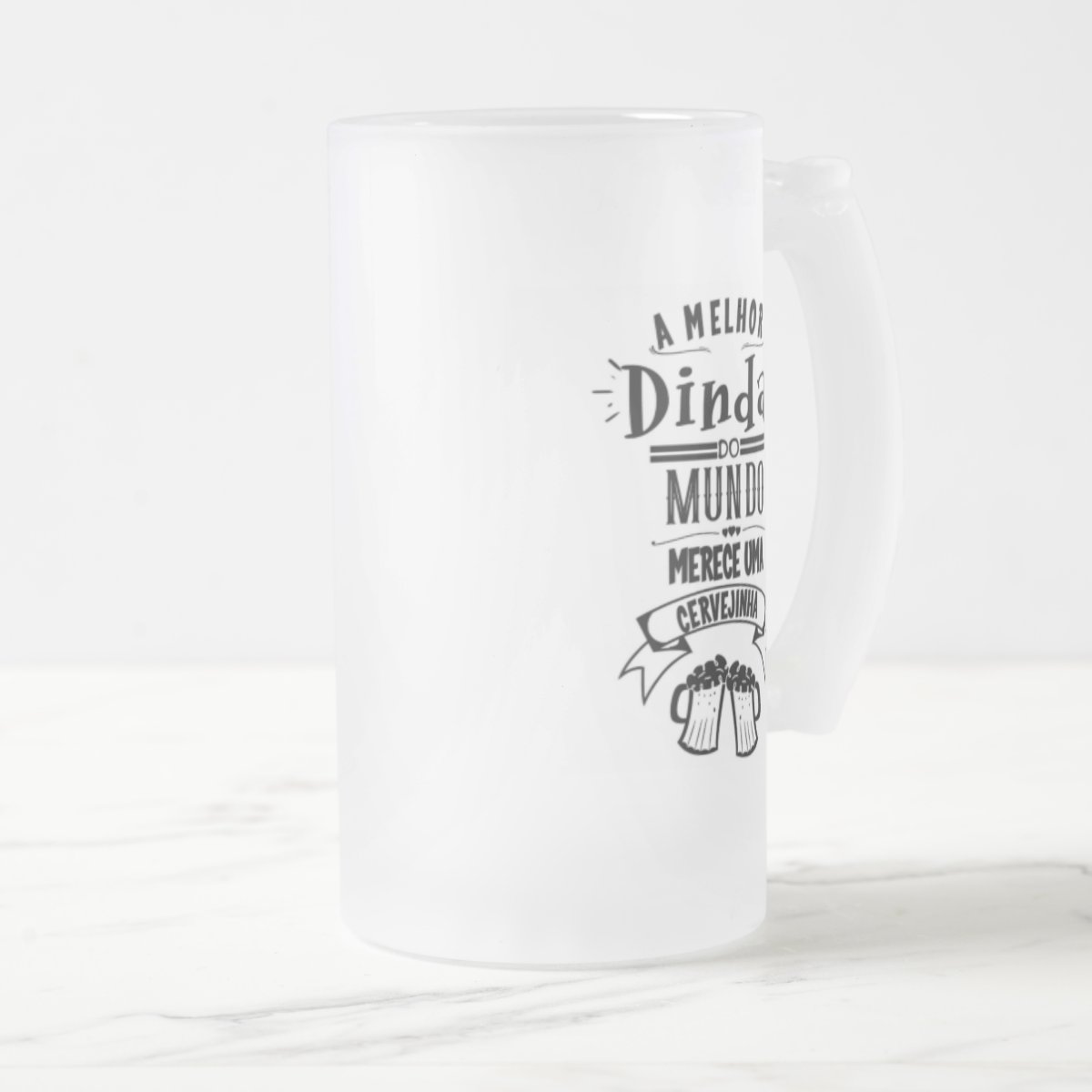 Copo Personalizado Cerveja Presente Melhor Madrinha Dinda