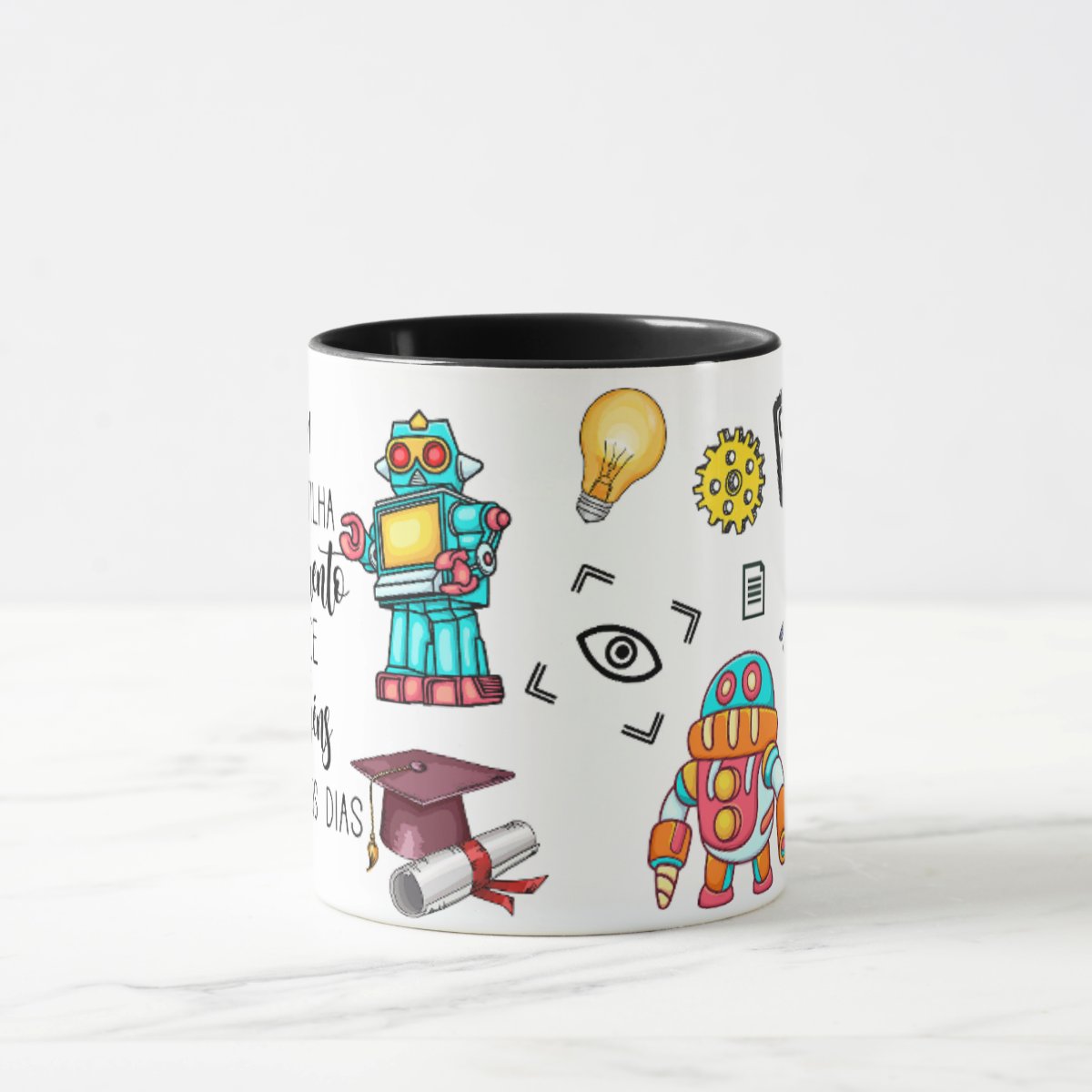 Caneca Presente Dia dos Professores Professora de Robótica