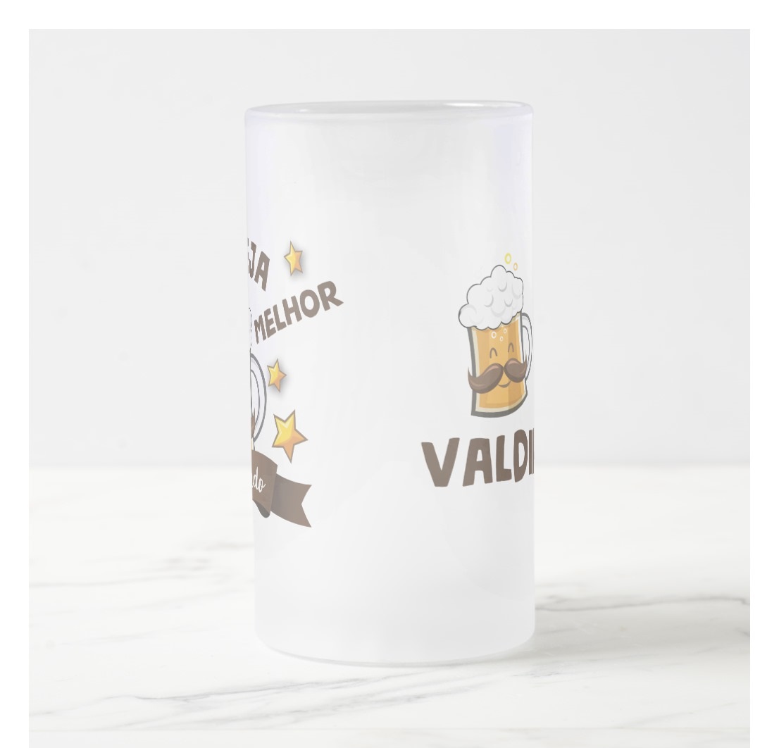 Copo de Cerveja Presente Aniversário Dia dos Pais Melhor Pai