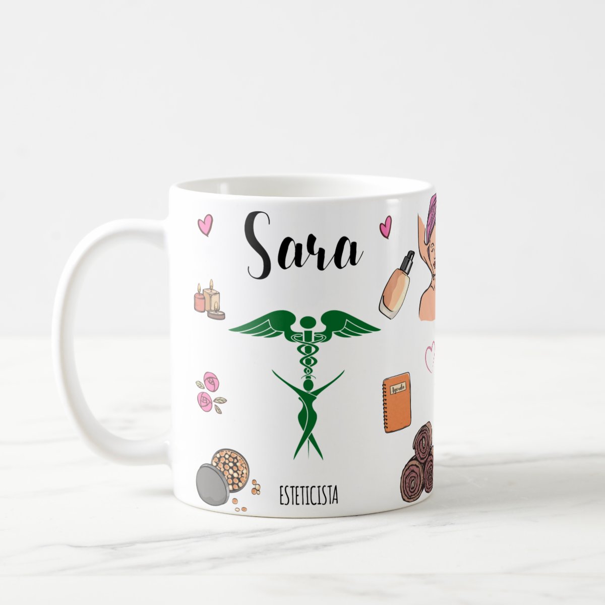 Caneca Presente Criativo Esteticista Profissão Estética