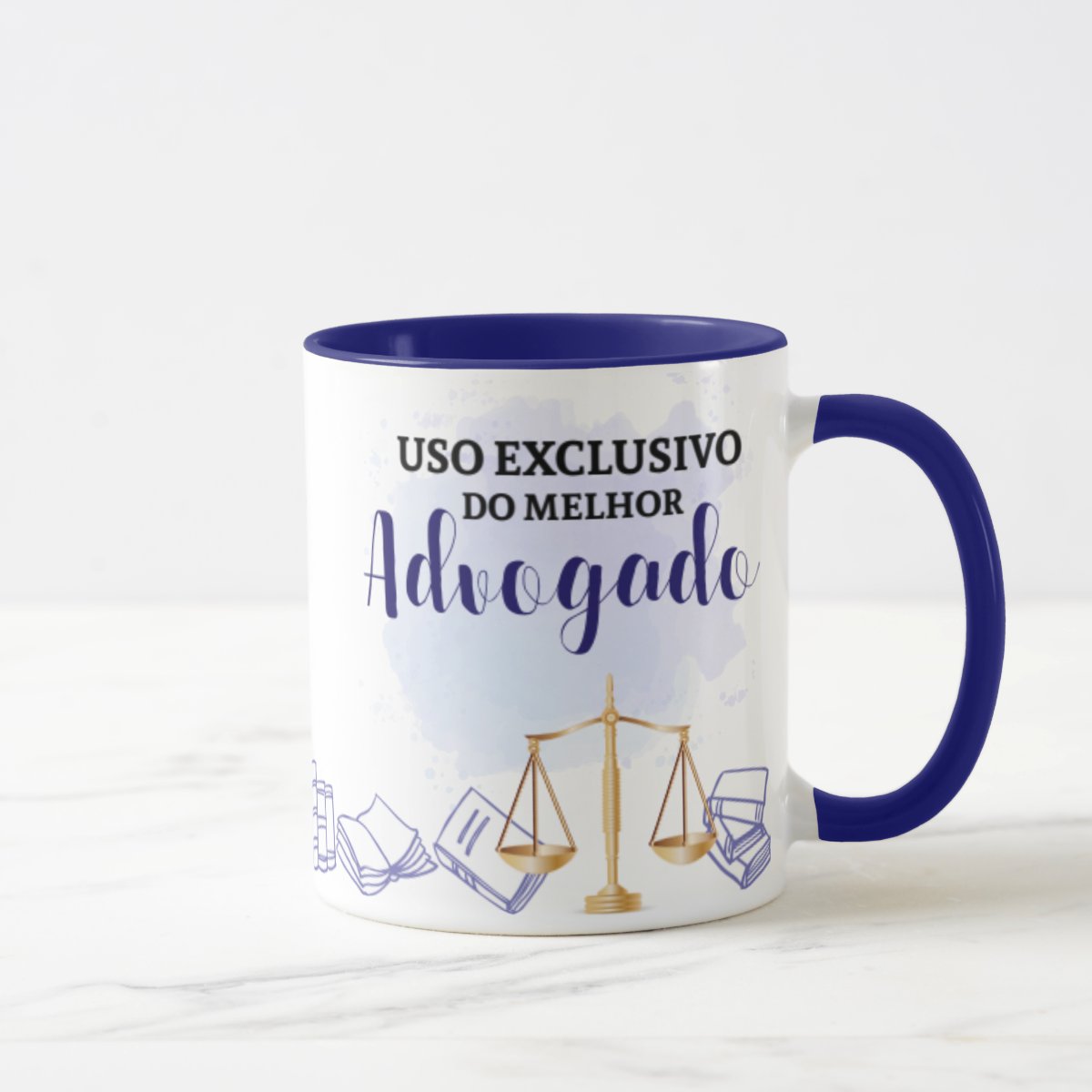 Caneca Direito Presente Profissão Melhor Advogado Especial - Profissões (Advogado(a))