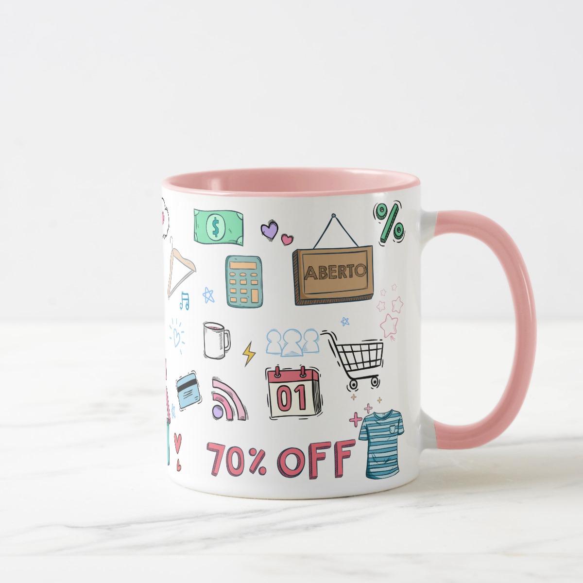 Caneca Comercio Presente Criativo Vendedora com Nome