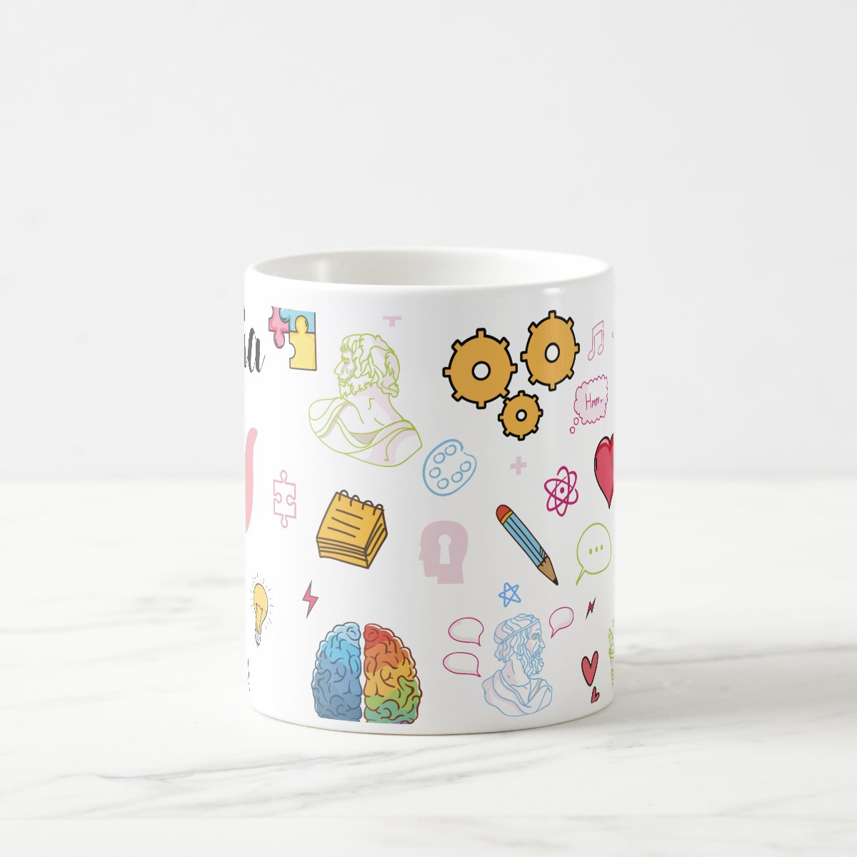 Caneca Personalizada Psicologia Presente Psicóloga com Nome