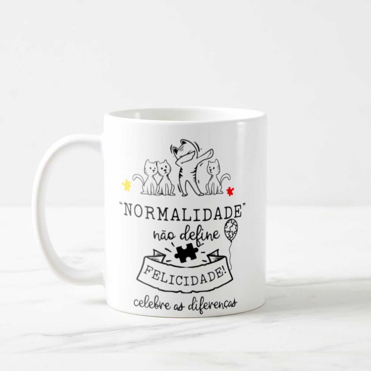 Caneca Personalizada Presente Autista Autismo Atípico - Outros (autismo atipico)